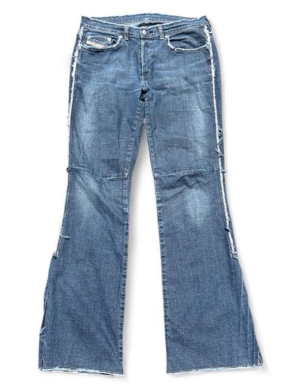 Y2K Vintage Diesel Daze Fringe Frayed Jeans